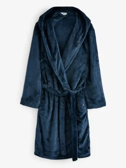Kamerjassen En Badjassen*Chelsea Peers - - Fleece badjas Blauw