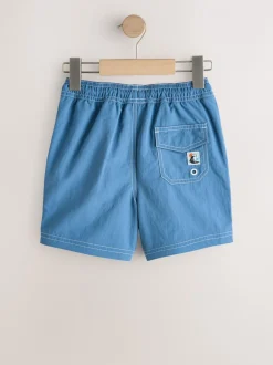 Badkleding*Next - Contrast Stitch Swim Shorts (3-16yrs) Blauw