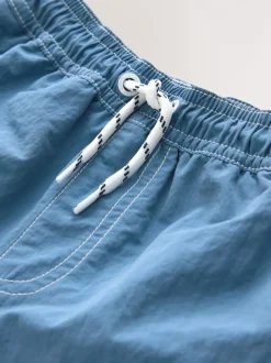 Badkleding*Next - Contrast Stitch Swim Shorts (3-16yrs) Blauw