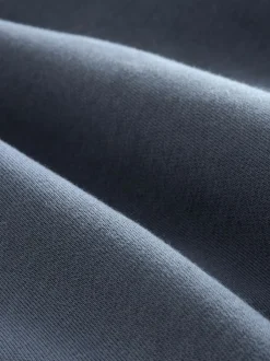 Sweaters En Hoody´S|Sweaters En Hoody´S*Next - Cotton Rich Jersey Full Zip Funnel Neck Sweatshirt Blauw