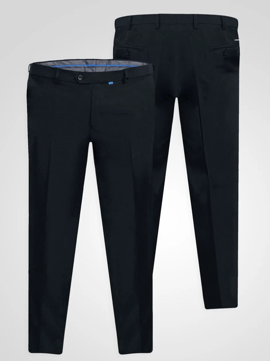 Formele Broek|D555 - MAX Xtenda Waist Trousers Blauw