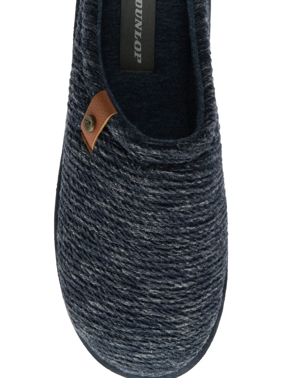 Pantoffels|Dunlop - Drop In Mule Slippers Blauw
