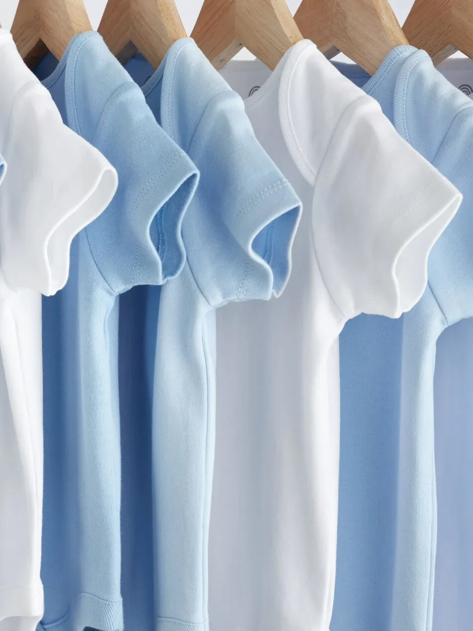 Rompertjes En Hemdjes|Rompertjes En Hemdjes*Next Blauw - Effen babyrompertjes