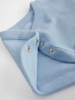 Rompertjes En Hemdjes|Rompertjes En Hemdjes*Next Blauw - Effen babyrompertjes