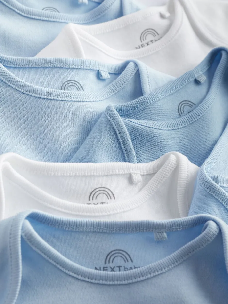 Rompertjes En Hemdjes|Rompertjes En Hemdjes*Next Blauw - Effen babyrompertjes