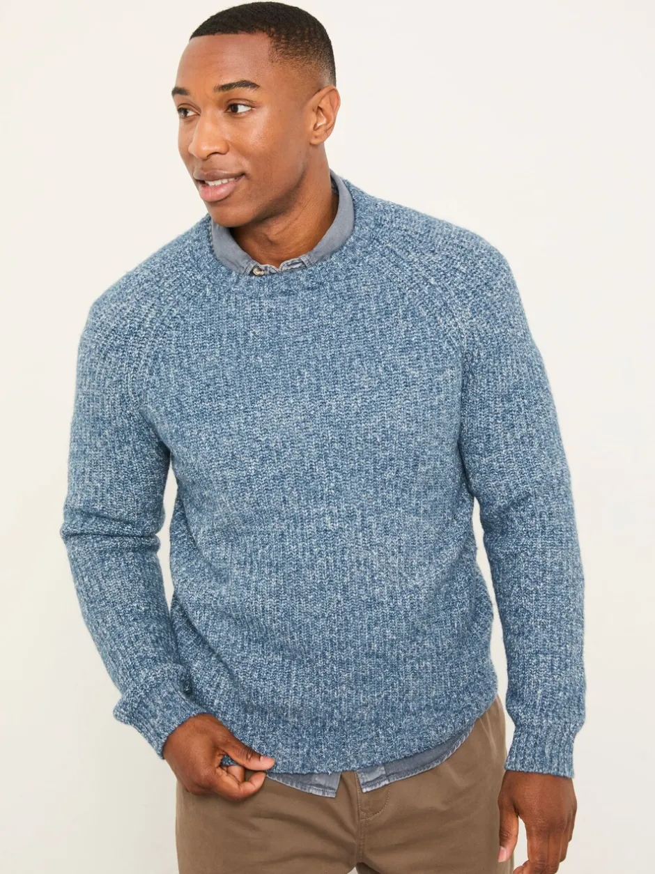 Gebreide Kleding|Fat Face - FatFace Knitted Crew Neck Jumper Blauw