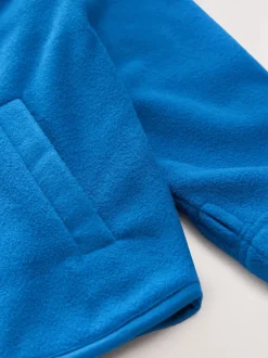Schoolkleding|Schoolkleding*Next - Fleece jack met rits en zakken (3-16 jr) Blauw
