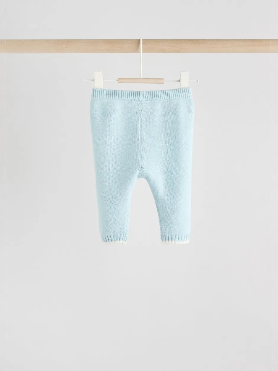 Truien En Breisels|Sets En Outfits|Next - Gebreide trui en leggings babyset (0mnd-3jr) Blauw
