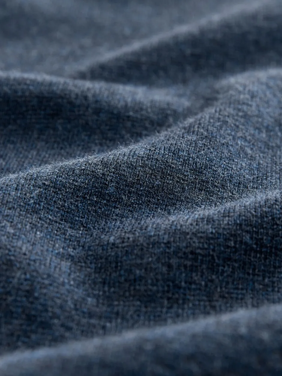 Gebreide Kleding|Poloshirts*Next Blauw - Half met rits - Regular Fit Premium Mid Weight Long Sleeve Knit Polo Shirt