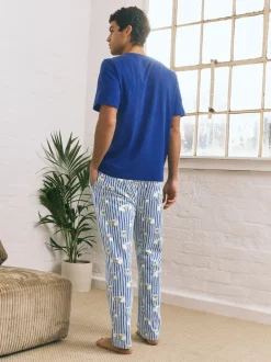 Pyjama's*Next Blauw - Hamish the Highland Cow Jersey Short Sleeve Pyjamas Set