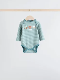 Rompertjes En Hemdjes|Next Blauw - Hamish-rompertjes met lange mouwen, 3 stuks