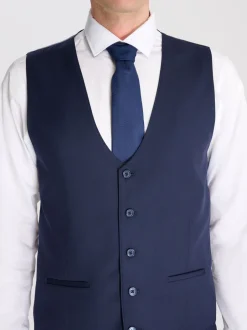 Vesten*Harry Brown - Raffi Slim Fit Suit Waistcoat Blauw