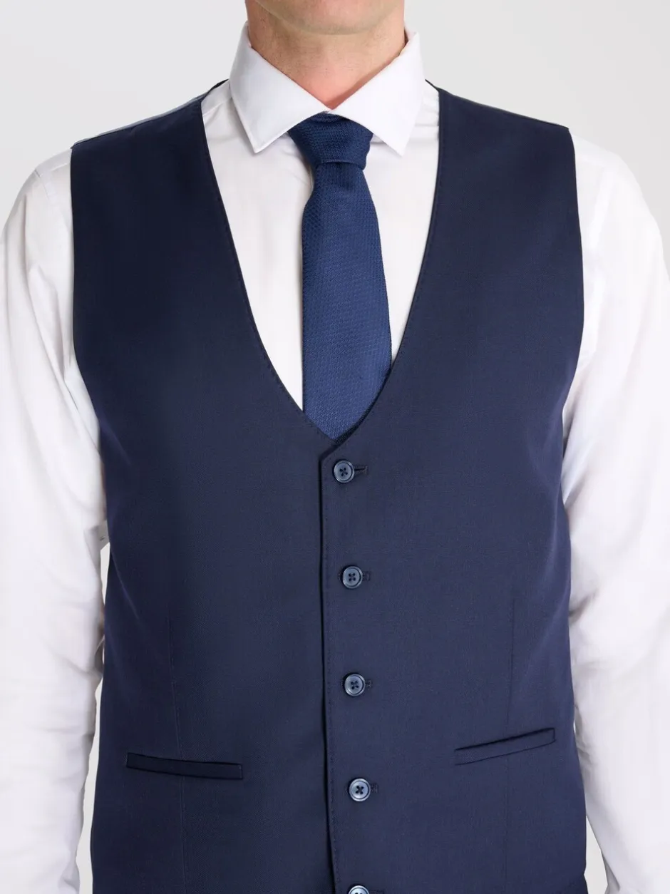 Vesten*Harry Brown - Raffi Slim Fit Suit Waistcoat Blauw