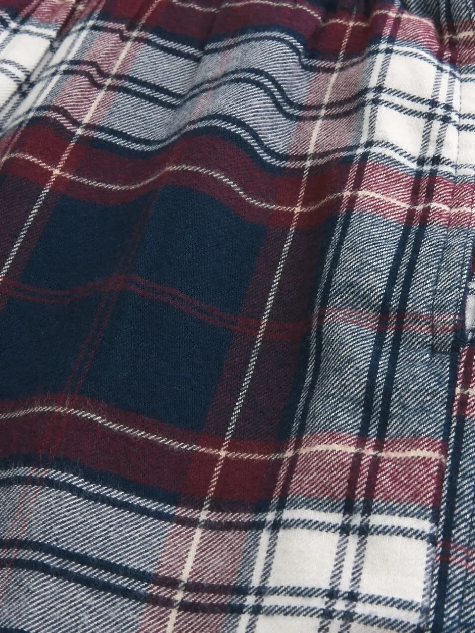 Pyjama's|Hollister - Flannel Check Pyjama Bottoms Blauw