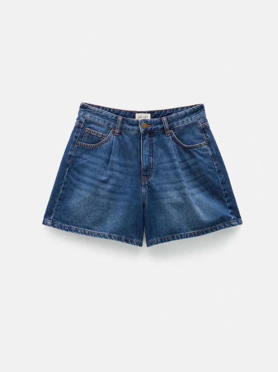 Shorts*Hush - Larissa Denim Shorts Blauw