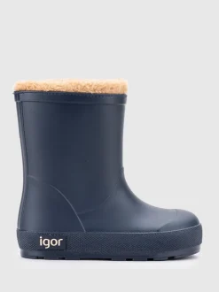 Laarzen|Laarzen*Igor - Yogi nep bont gevoerde warme Laarzen Blauw