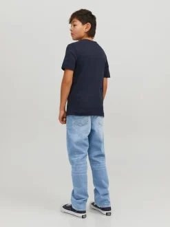Jeans*JACK & JONES JUNIOR - Chris Relaxed Fit Black Jeans Blauw