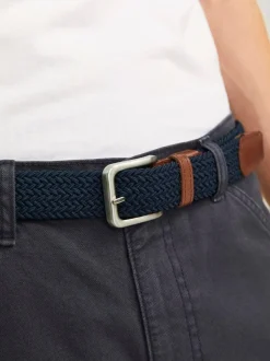 Riemen En Bretels|JACK & JONES - Woven Belt Blauw