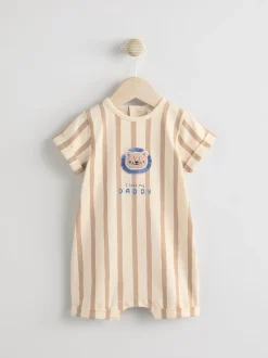 Rompertjes En Tuinbroeken|Next - Jersey babyrompertje Blauw