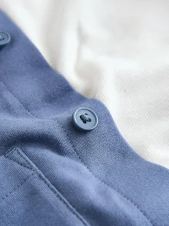 Jassen En Jacks|Broeken En Chino's|Next - Jersey Shirt T-Shirt and Joggers 3 Piece Set (3mths-7yrs) Blauw