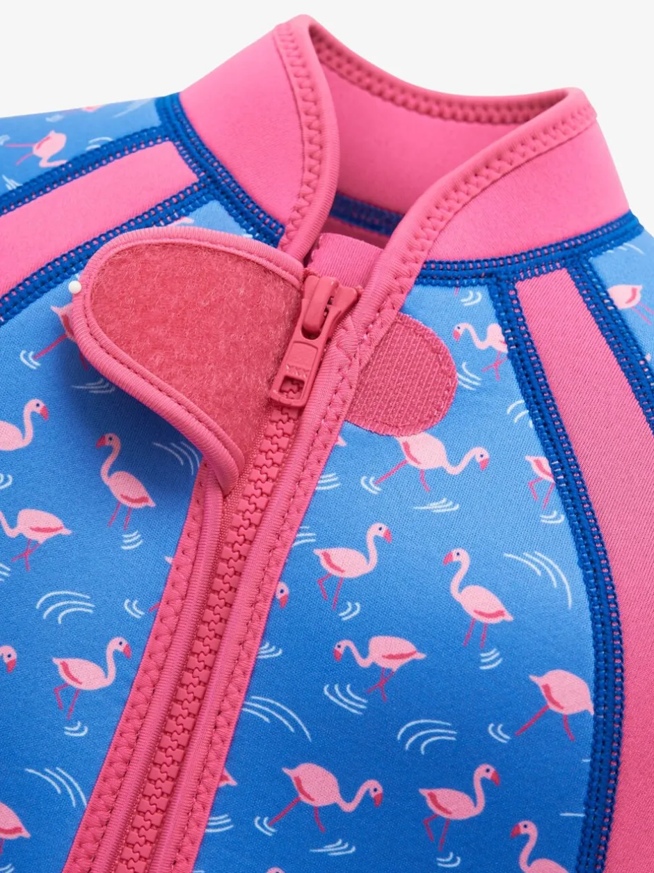 Badkleding|Jojo Maman Bébé - Floral Print Junior Wetsuit Blauw