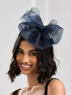 Haaraccessoires|Jon Richard - fascinatorhoedje Blauw
