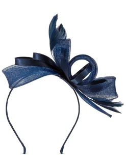 Haaraccessoires|Jon Richard - medium Fascinator hoofdband Blauw