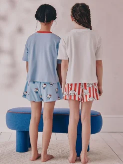 Nachtkleding En Pyjama's|Pyjama's*Next Blauw - Korte Hello Kitty pyjama's 2 set (3-14jaar)