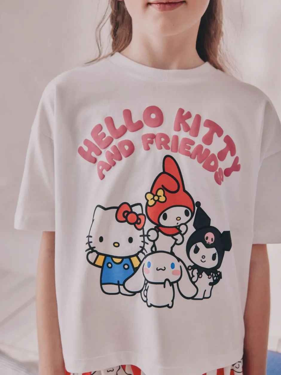 Nachtkleding En Pyjama's|Pyjama's*Next Blauw - Korte Hello Kitty pyjama's 2 set (3-14jaar)