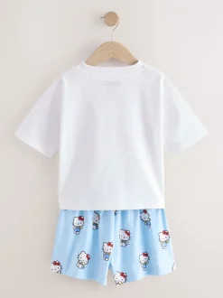 Nachtkleding En Pyjama's|Pyjama's*Next Blauw - Korte Hello Kitty pyjama's 2 set (3-14jaar)