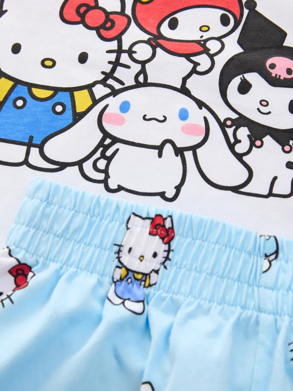 Nachtkleding En Pyjama's|Pyjama's*Next Blauw - Korte Hello Kitty pyjama's 2 set (3-14jaar)