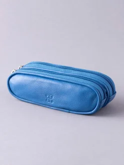 Zonnebril|Lakeland Leather Blauw - dubbele brillenkoker