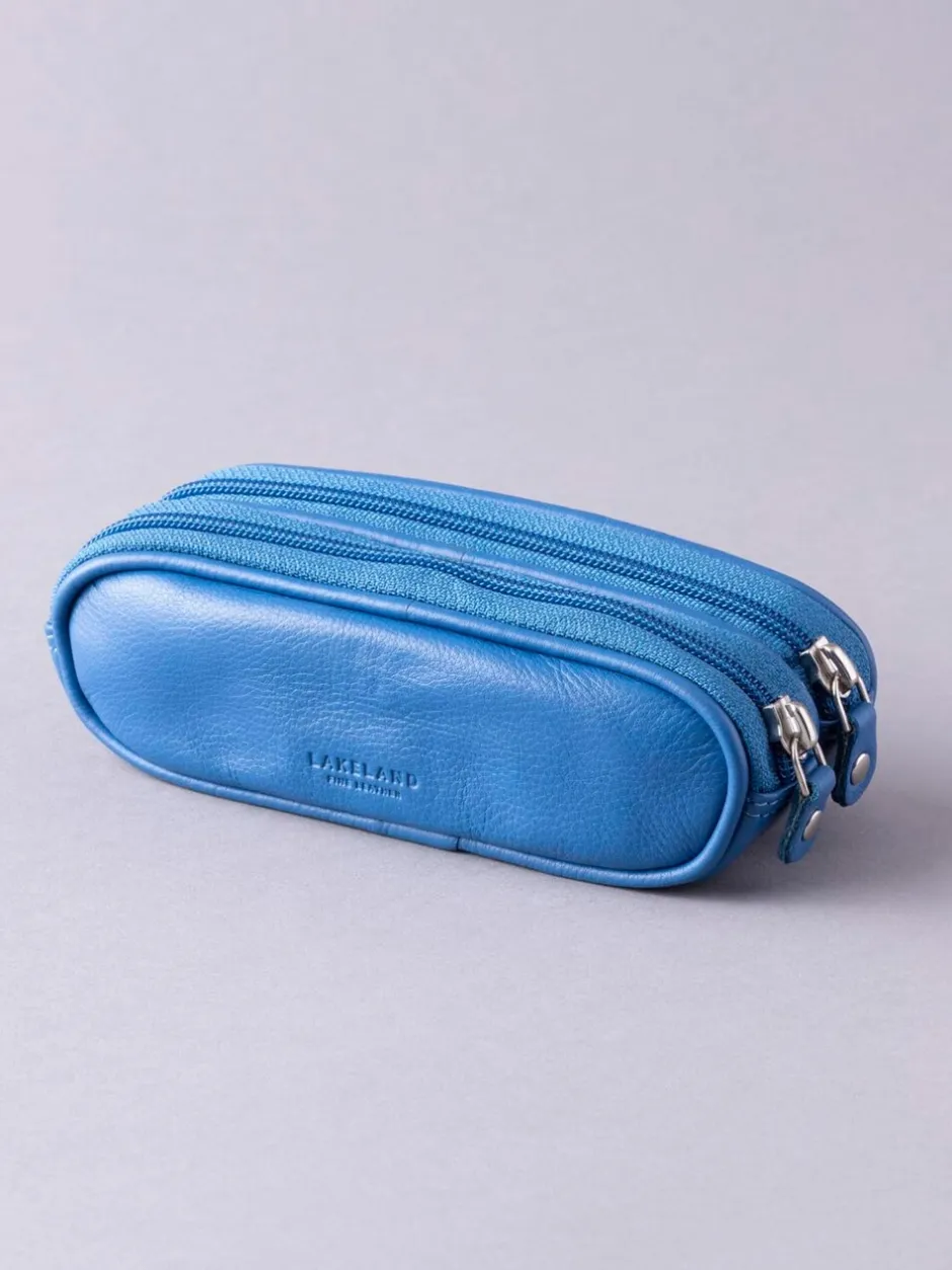 Zonnebril|Lakeland Leather Blauw - dubbele brillenkoker
