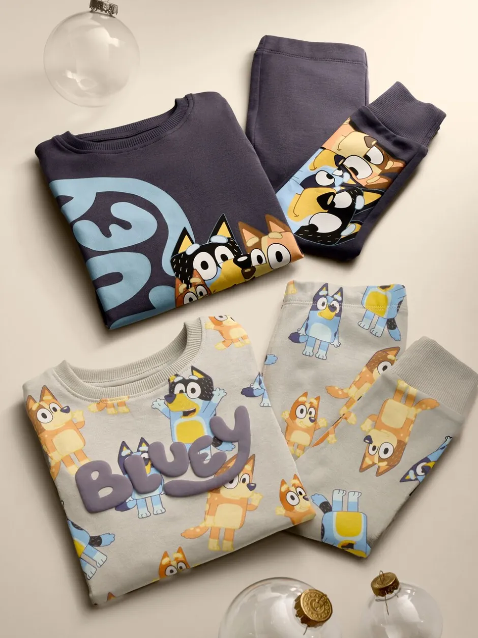 Pyjama's*Next Blauw - License Bluey Snuggle Pyjamas 2 Pack (12mths-8yrs)