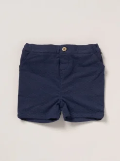 Kostuums En Herenvesten|Little Gent - 100% Cotton Shirt, Waistcoat & Shorts Set Blauw
