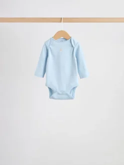 Rompertjes En Hemdjes|Rompertjes En Hemdjes*Next Blauw - Long Sleeved Baby Bear Bodysuit
