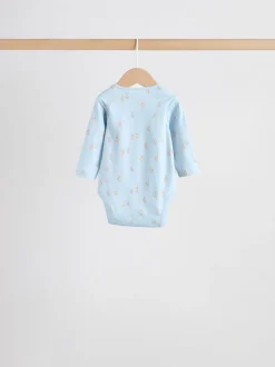 Rompertjes En Hemdjes|Rompertjes En Hemdjes*Next Blauw - Long Sleeved Baby Bear Bodysuit