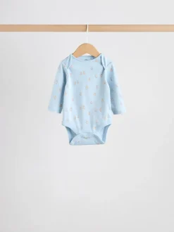 Rompertjes En Hemdjes|Rompertjes En Hemdjes*Next Blauw - Long Sleeved Baby Bear Bodysuit