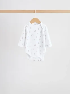 Rompertjes En Hemdjes|Rompertjes En Hemdjes*Next Blauw - Long Sleeved Baby Bear Bodysuit