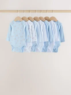 Rompertjes En Hemdjes|Rompertjes En Hemdjes|Next Blauw - Long Sleeved Baby Bear Bodysuit