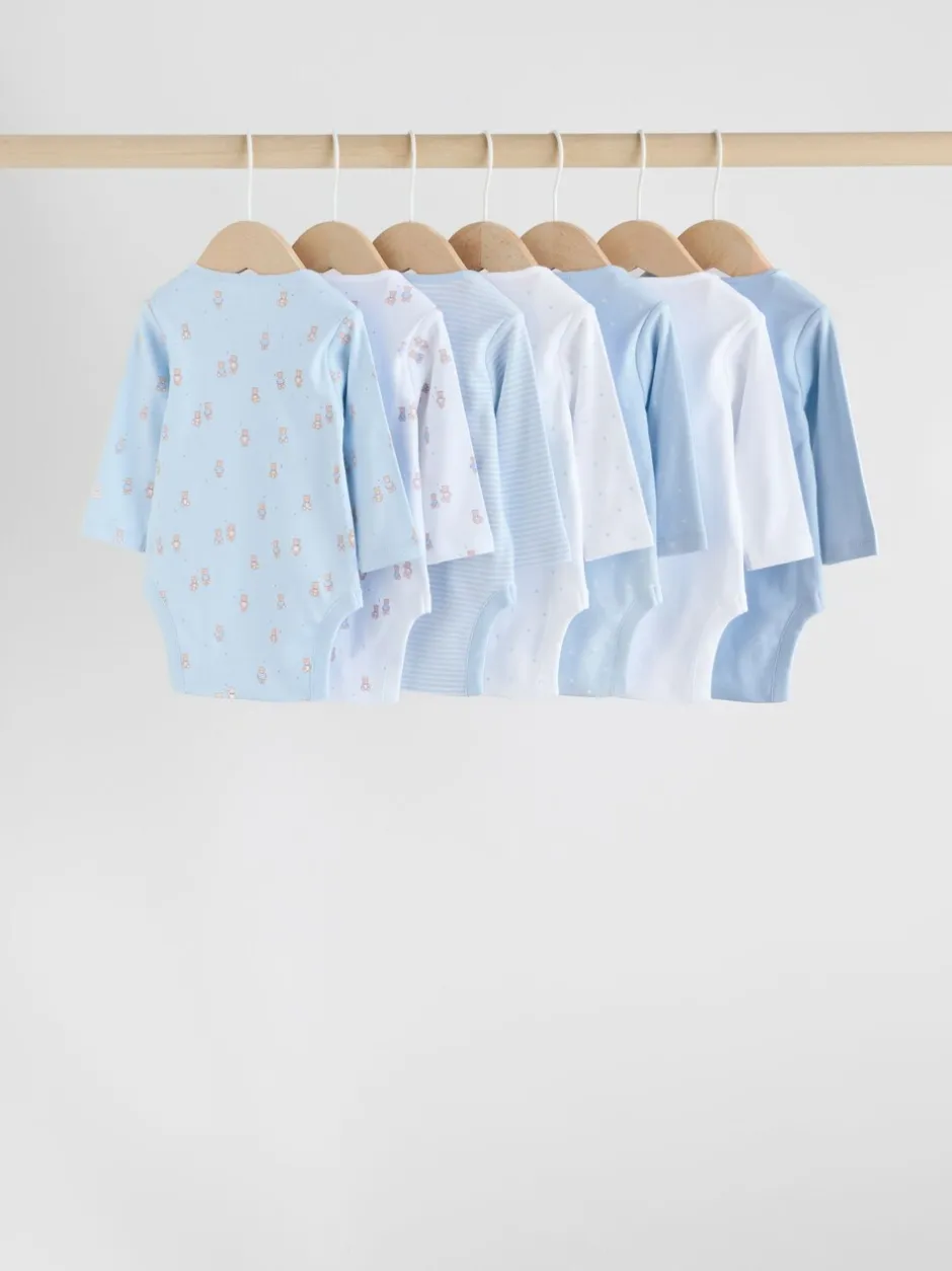 Rompertjes En Hemdjes|Rompertjes En Hemdjes|Next Blauw - Long Sleeved Baby Bear Bodysuit