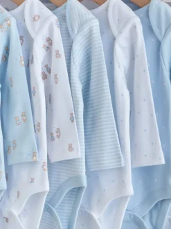 Rompertjes En Hemdjes|Rompertjes En Hemdjes|Next Blauw - Long Sleeved Baby Bear Bodysuit