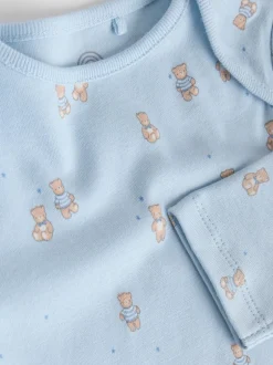 Rompertjes En Hemdjes|Rompertjes En Hemdjes|Next Blauw - Long Sleeved Baby Bear Bodysuit