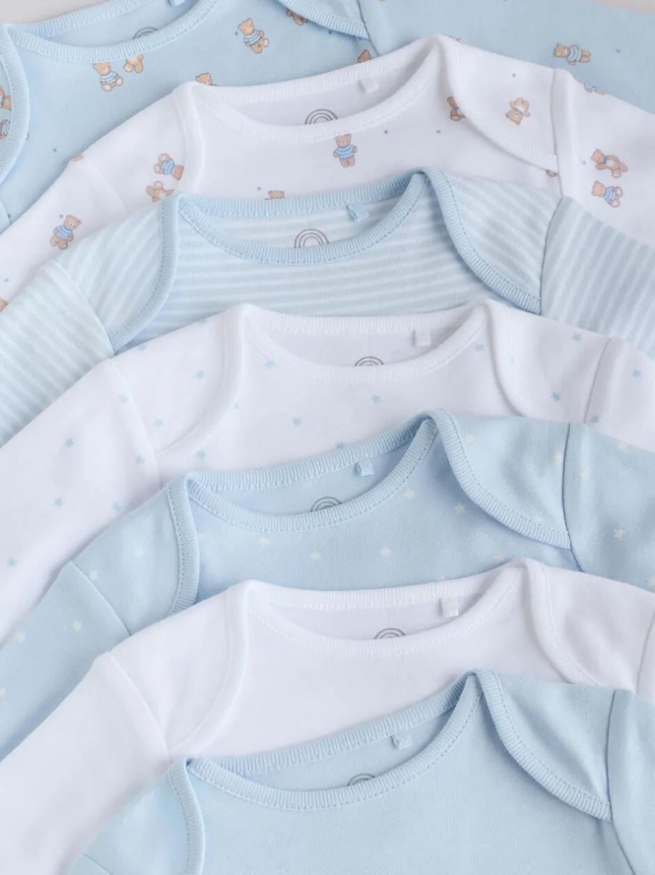 Rompertjes En Hemdjes|Rompertjes En Hemdjes|Next Blauw - Long Sleeved Baby Bear Bodysuit
