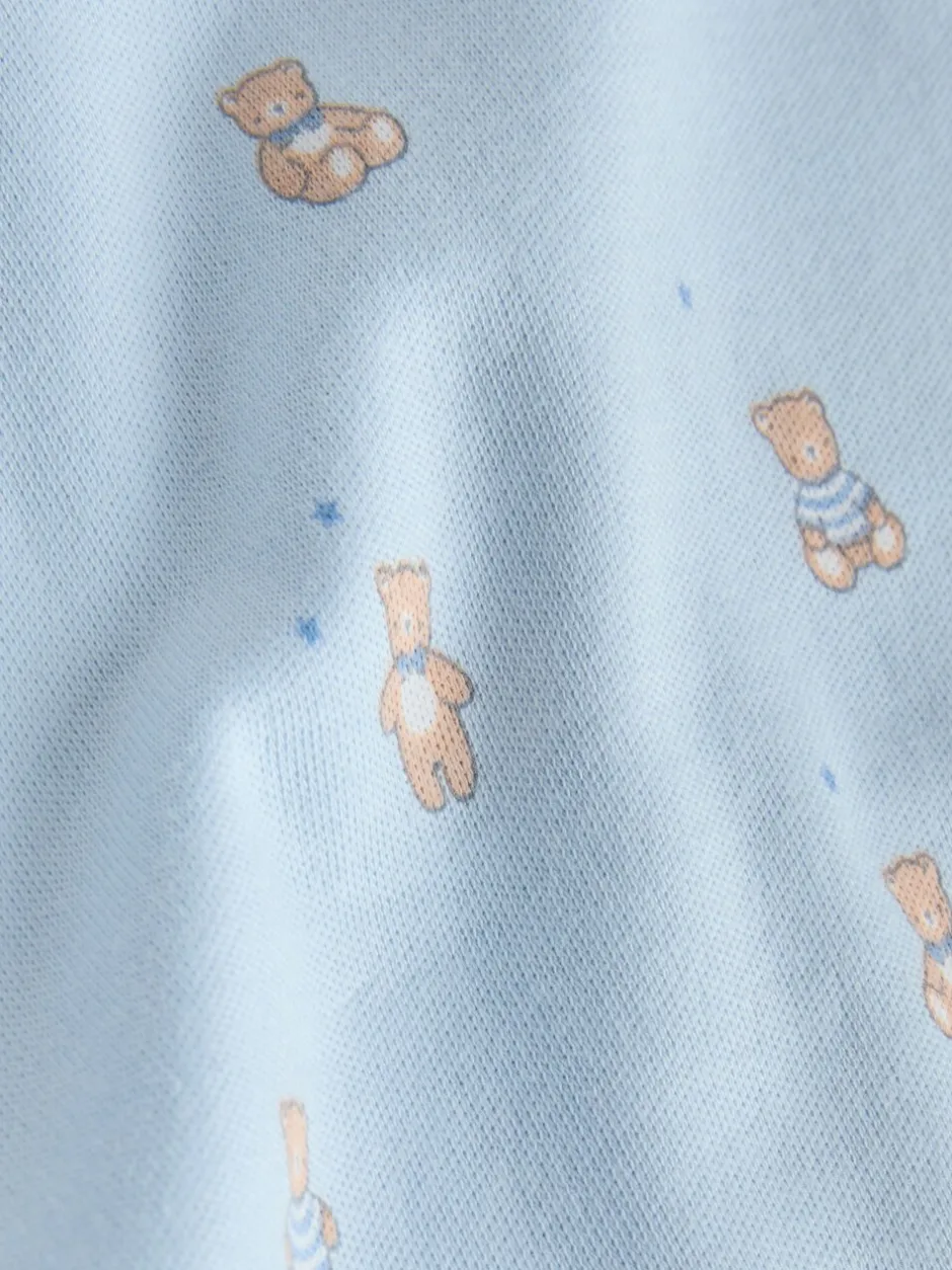Rompertjes En Hemdjes|Rompertjes En Hemdjes|Next Blauw - Long Sleeved Baby Bear Bodysuit