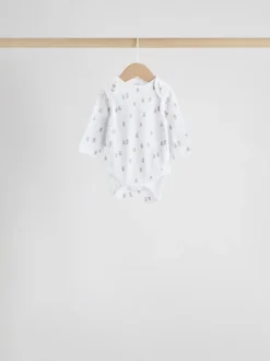 Rompertjes En Hemdjes|Rompertjes En Hemdjes|Next Blauw - Long Sleeved Baby Bear Bodysuit