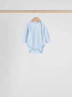Rompertjes En Hemdjes|Rompertjes En Hemdjes|Next Blauw - Long Sleeved Baby Bear Bodysuit