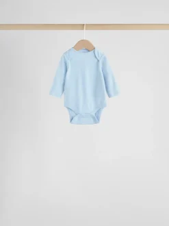 Rompertjes En Hemdjes|Rompertjes En Hemdjes|Next Blauw - Long Sleeved Baby Bear Bodysuit