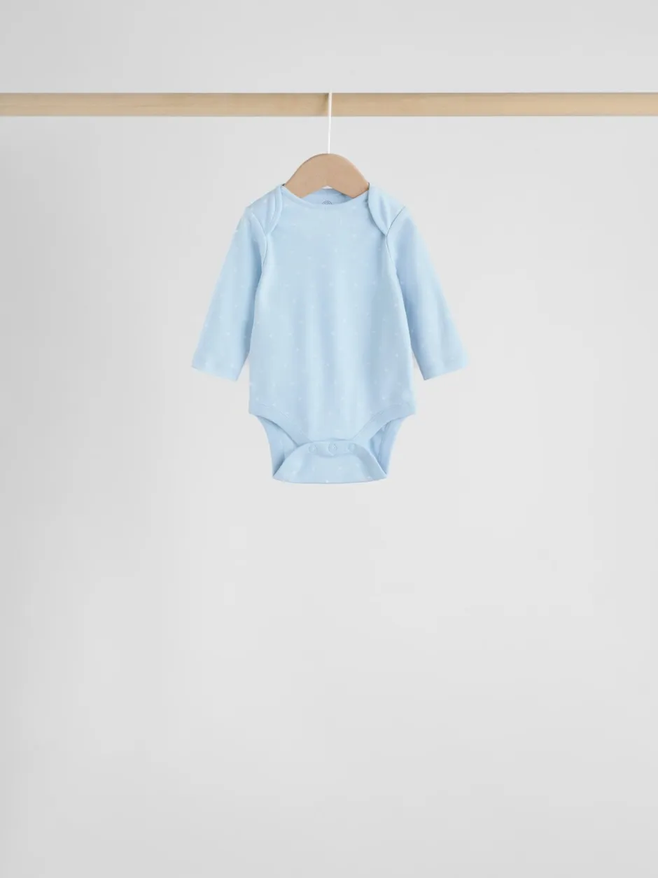 Rompertjes En Hemdjes|Rompertjes En Hemdjes|Next Blauw - Long Sleeved Baby Bear Bodysuit