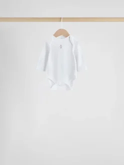 Rompertjes En Hemdjes|Rompertjes En Hemdjes|Next Blauw - Long Sleeved Baby Bear Bodysuit